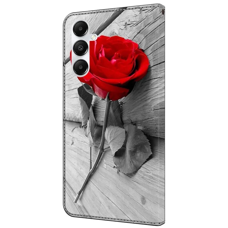 For Samsung Galaxy A35 5G Case Leather Printed 3D Pattern Phone Stand Cover