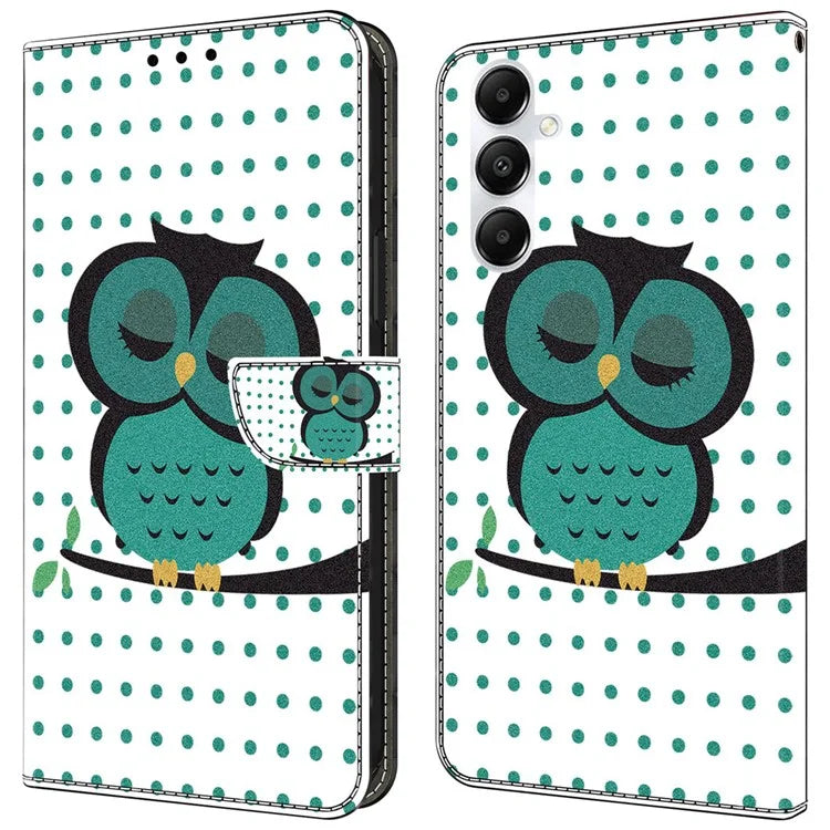 For Samsung Galaxy A35 5G Case Leather Printed 3D Pattern Phone Stand Cover
