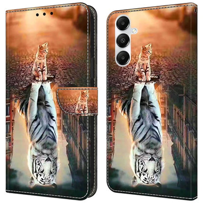 For Samsung Galaxy A35 5G Case Leather Printed 3D Pattern Phone Stand Cover