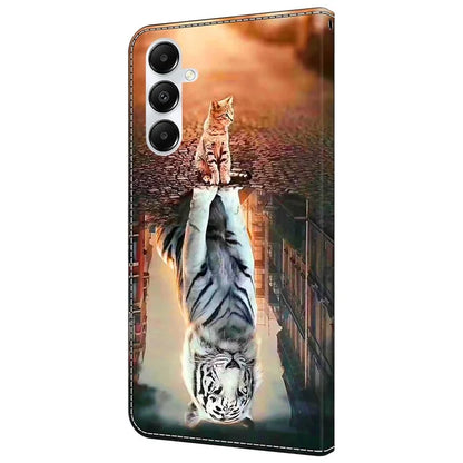 For Samsung Galaxy A35 5G Case Leather Printed 3D Pattern Phone Stand Cover