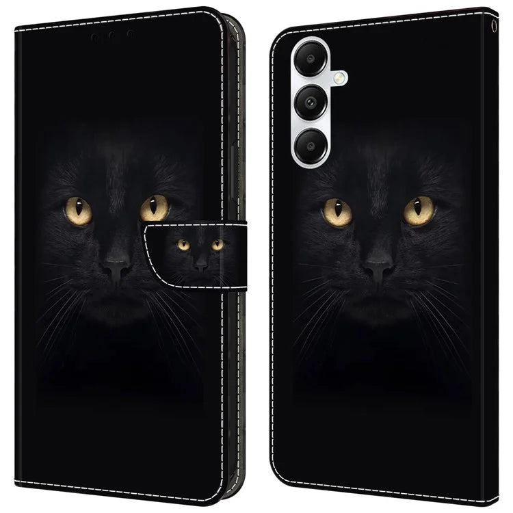 For Samsung Galaxy A35 5G Case Leather Printed 3D Pattern Phone Stand Cover