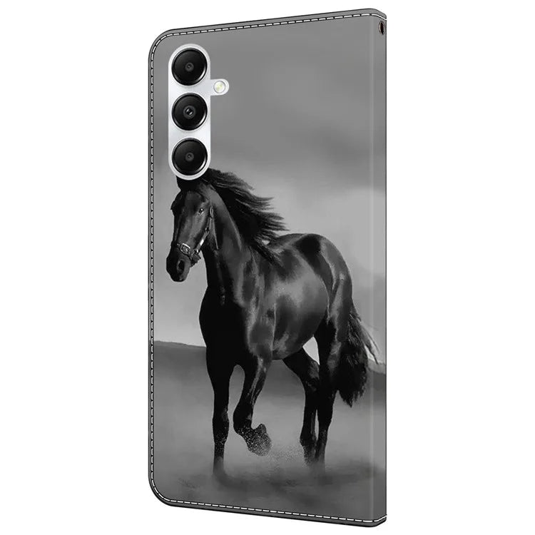 For Samsung Galaxy A35 5G Case Leather Printed 3D Pattern Phone Stand Cover