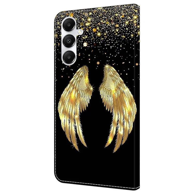 For Samsung Galaxy A55 5G Magnetic Case 3D Pattern Printing Card Holder Phone Cover