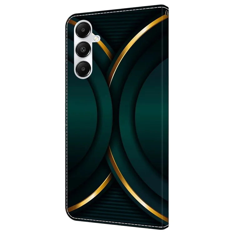 For Samsung Galaxy A55 5G Magnetic Case 3D Pattern Printing Card Holder Phone Cover