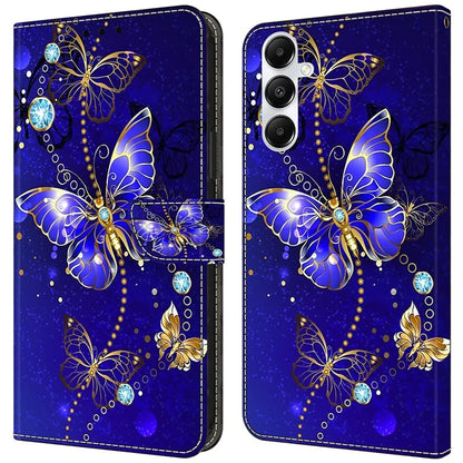 For Samsung Galaxy A55 5G Magnetic Case 3D Pattern Printing Card Holder Phone Cover