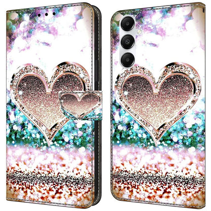 For Samsung Galaxy A55 5G Magnetic Case 3D Pattern Printing Card Holder Phone Cover