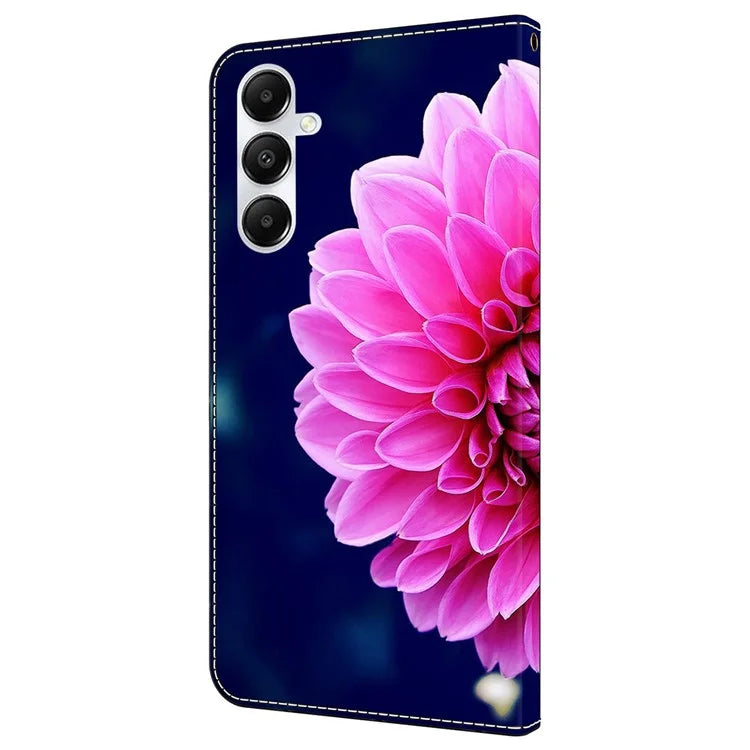 For Samsung Galaxy A55 5G Magnetic Case 3D Pattern Printing Card Holder Phone Cover