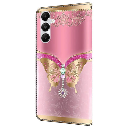 For Samsung Galaxy A55 5G Magnetic Case 3D Pattern Printing Card Holder Phone Cover