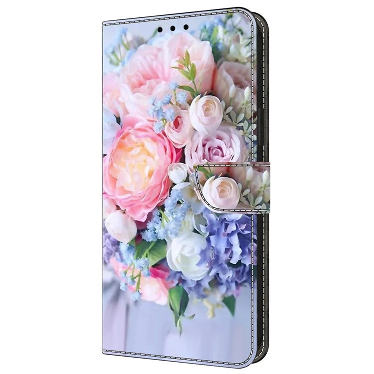 For Samsung Galaxy A55 5G Cell Phone Case Printed 3D Pattern Stand Leather Cover