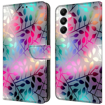 For Samsung Galaxy A55 5G Cell Phone Case Printed 3D Pattern Stand Leather Cover