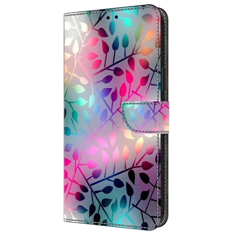 For Samsung Galaxy A55 5G Cell Phone Case Printed 3D Pattern Stand Leather Cover