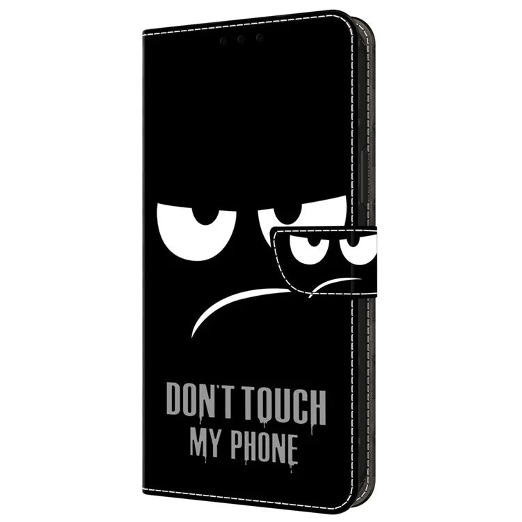 For Samsung Galaxy A55 5G Cell Phone Case Printed 3D Pattern Stand Leather Cover
