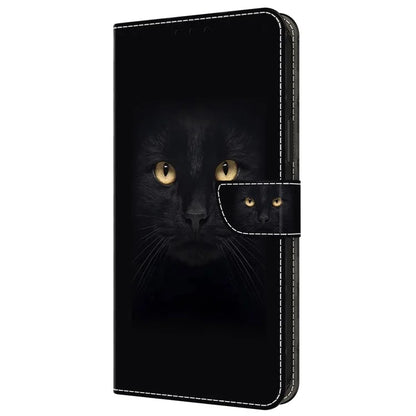 For Samsung Galaxy A55 5G Cell Phone Case Printed 3D Pattern Stand Leather Cover