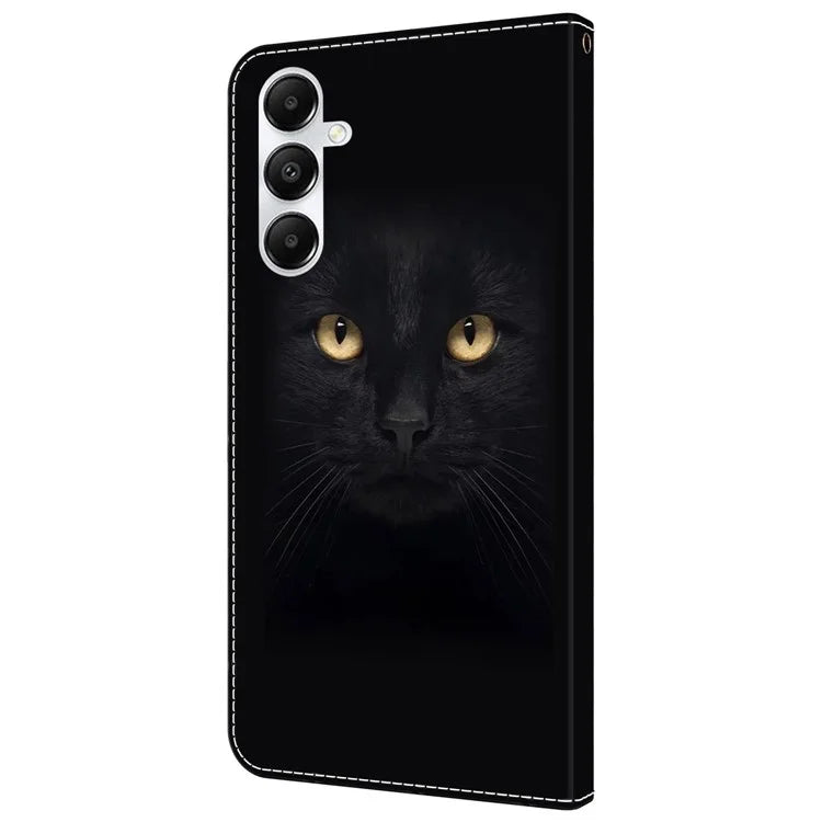 For Samsung Galaxy A55 5G Cell Phone Case Printed 3D Pattern Stand Leather Cover