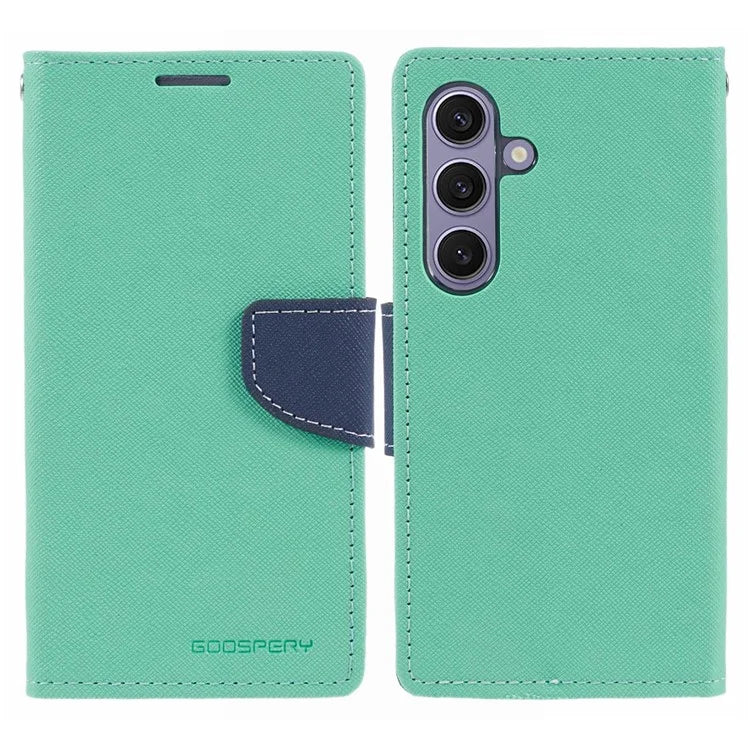 MERCURY GOOSPERY For Samsung Galaxy S24 Leather Case Wallet Cover Splicing Color