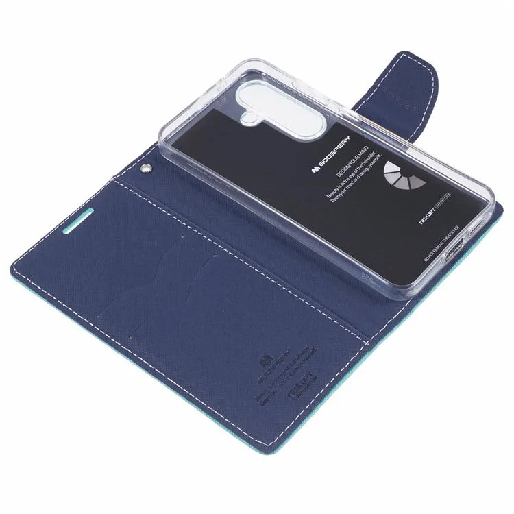 MERCURY GOOSPERY For Samsung Galaxy S24 Leather Case Wallet Cover Splicing Color
