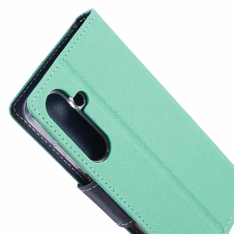 MERCURY GOOSPERY For Samsung Galaxy S24 Leather Case Wallet Cover Splicing Color