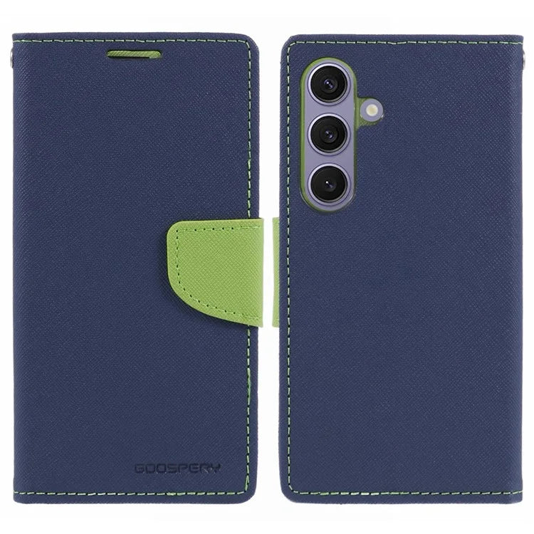 MERCURY GOOSPERY For Samsung Galaxy S24 Leather Case Wallet Cover Splicing Color