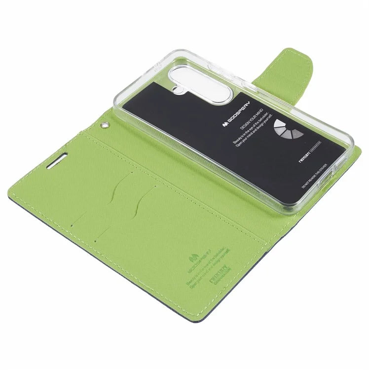 MERCURY GOOSPERY For Samsung Galaxy S24 Leather Case Wallet Cover Splicing Color