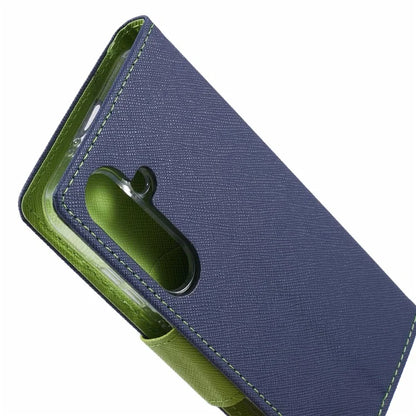 MERCURY GOOSPERY For Samsung Galaxy S24 Leather Case Wallet Cover Splicing Color