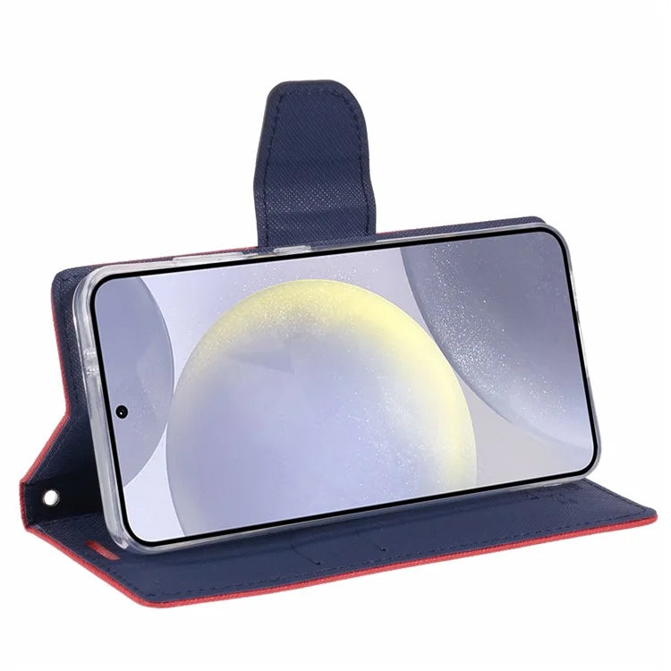MERCURY GOOSPERY For Samsung Galaxy S24 Leather Case Wallet Cover Splicing Color
