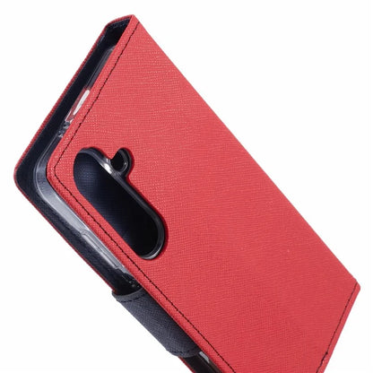MERCURY GOOSPERY For Samsung Galaxy S24 Leather Case Wallet Cover Splicing Color