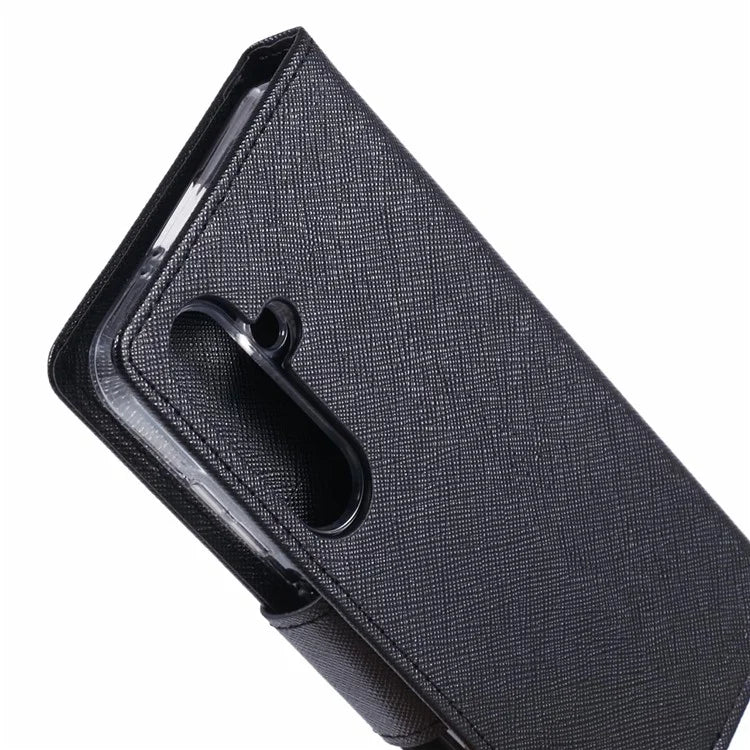 MERCURY GOOSPERY For Samsung Galaxy S24 Leather Case Wallet Cover Splicing Color
