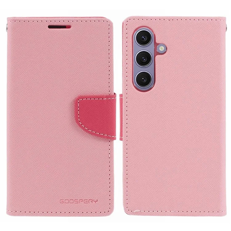 MERCURY GOOSPERY For Samsung Galaxy S24 Leather Case Wallet Cover Splicing Color