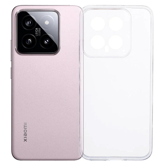 For Xiaomi 14 Cell Phone Case Clear Watermark-free 2.0mm TPU Back Shell