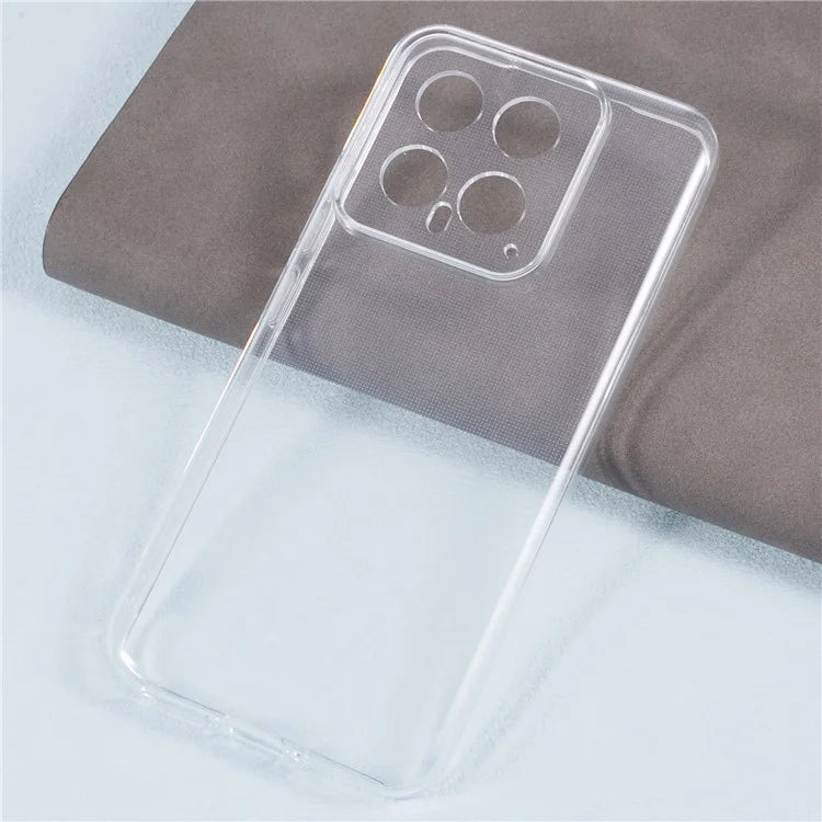 For Xiaomi 14 Cell Phone Case Clear Watermark-free 2.0mm TPU Back Shell