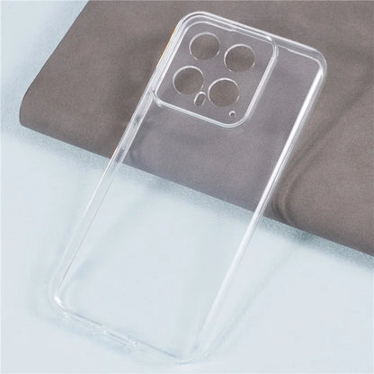 For Xiaomi 14 Cell Phone Case Clear Watermark-free 2.0mm TPU Back Shell