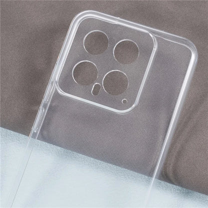 For Xiaomi 14 Cell Phone Case Clear Watermark-free 2.0mm TPU Back Shell