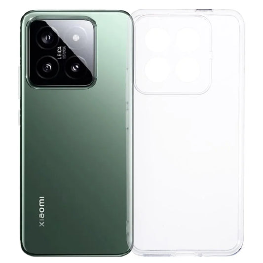 For Xiaomi 14 Pro Case 2.0mm Watermark-free Clear TPU Phone Back Cover