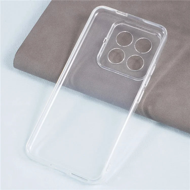 For Xiaomi 14 Pro Case 2.0mm Watermark-free Clear TPU Phone Back Cover