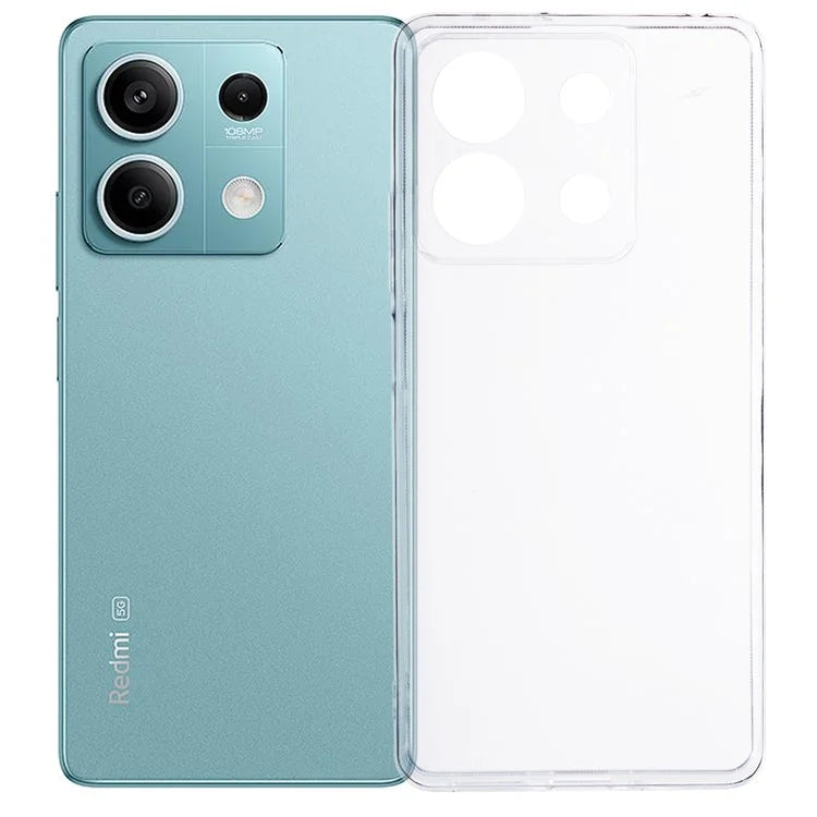 For Xiaomi Redmi Note 13 5G / 13 5G (China) Clear Case Watermark-free Slim-Fit TPU Phone Protector