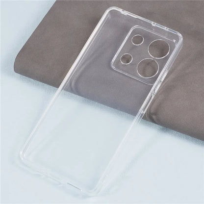 For Xiaomi Redmi Note 13 5G / 13 5G (China) Clear Case Watermark-free Slim-Fit TPU Phone Protector