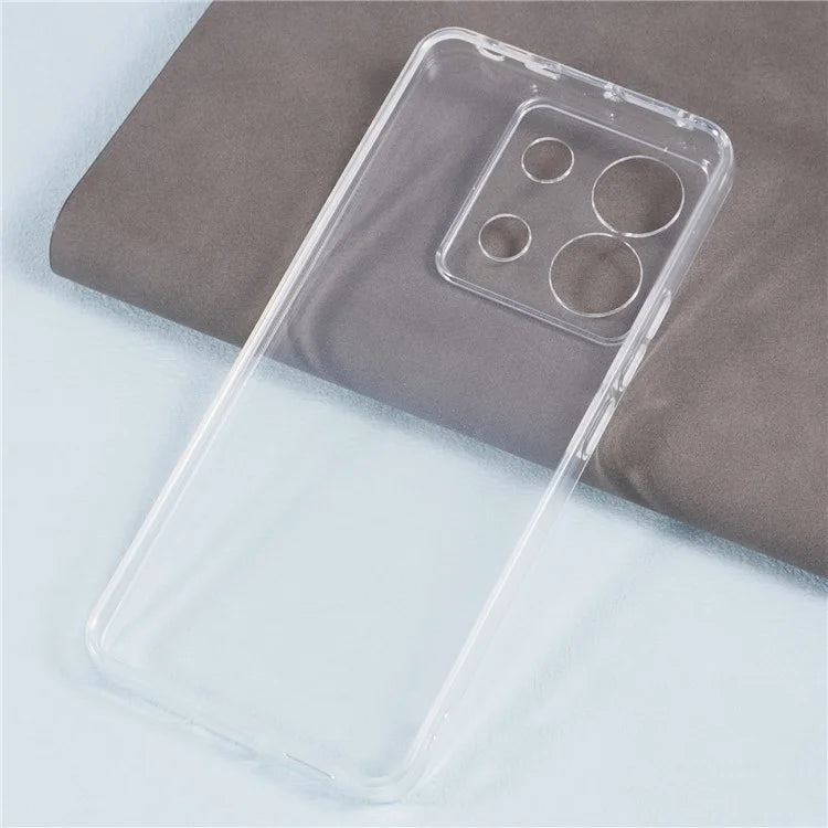 For Xiaomi Redmi Note 13 Pro 5G / Poco X6 5G Case Watermark-free 2.0mm Transparent Cell Phone Cover