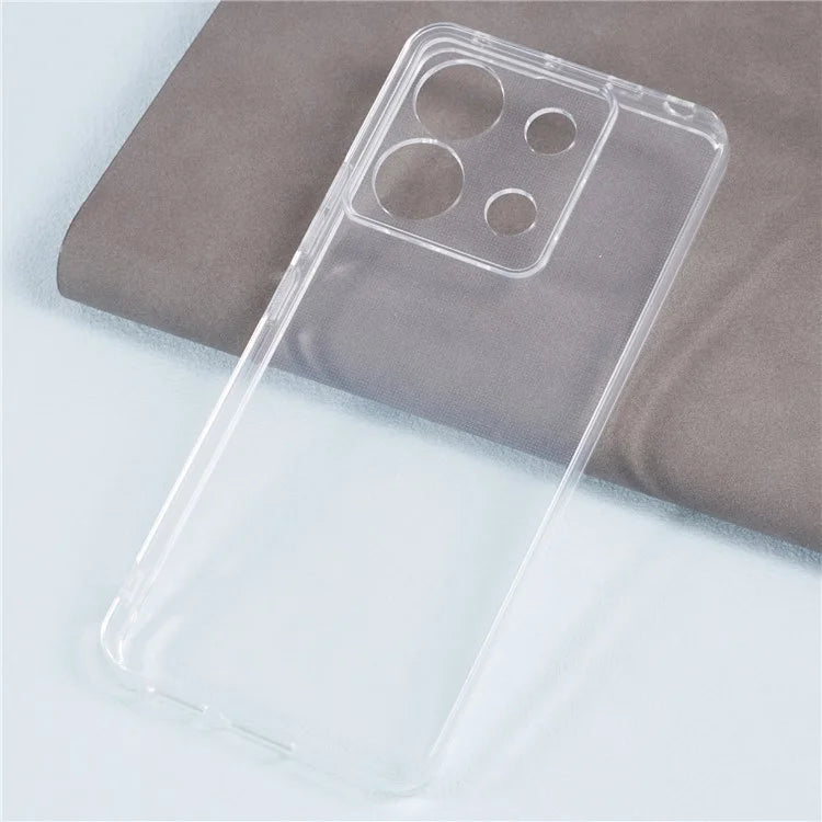 For Xiaomi Redmi Note 13 Pro 5G / Poco X6 5G Case Watermark-free 2.0mm Transparent Cell Phone Cover