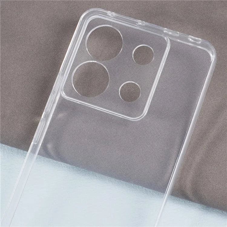 For Xiaomi Redmi Note 13 Pro 5G / Poco X6 5G Case Watermark-free 2.0mm Transparent Cell Phone Cover