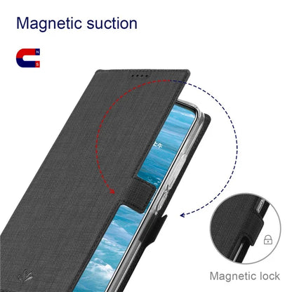 VILI DMK Series for Samsung Galaxy S24 Case PU Leather Folio Stand Phone Cover