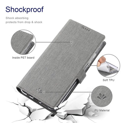 VILI DMK Series for Samsung Galaxy S24 Case PU Leather Folio Stand Phone Cover