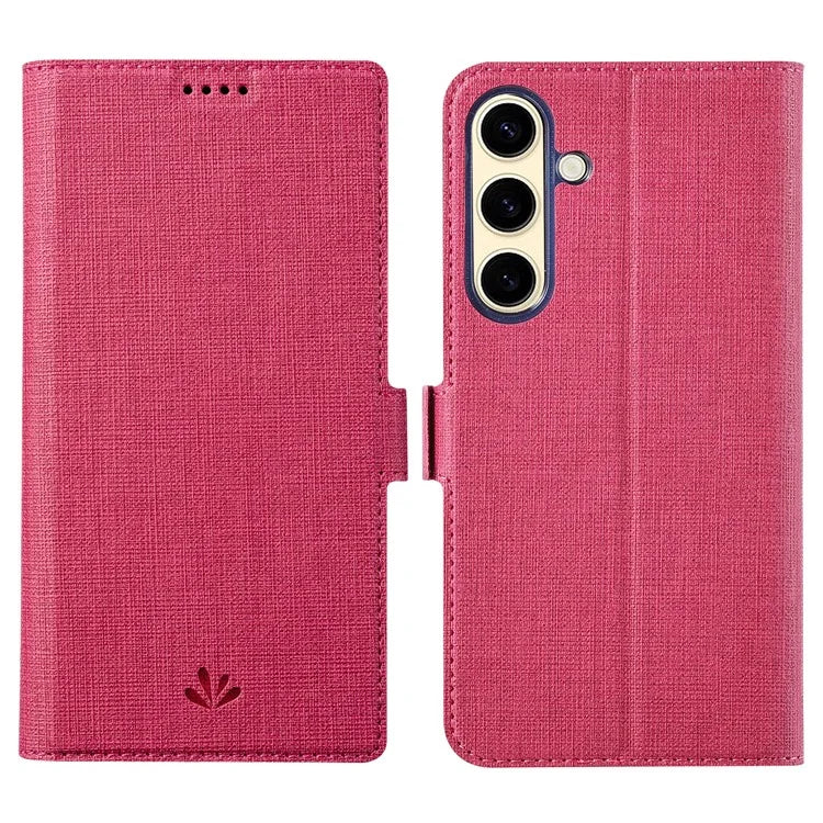 VILI DMK Series for Samsung Galaxy S24 Case PU Leather Folio Stand Phone Cover