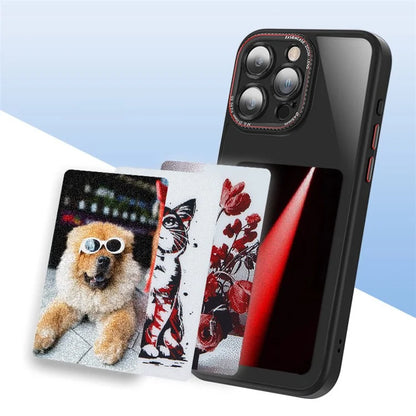 For iPhone 13 Pro Max Customized Pattern Phone Case Ink Projection Display Cover