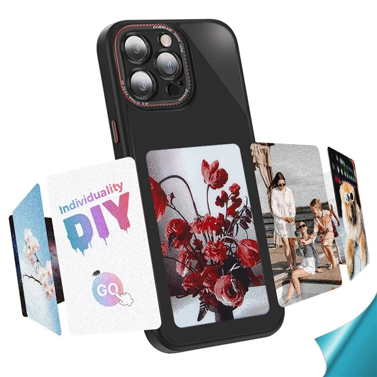 For iPhone 13 Pro Max Customized Pattern Phone Case Ink Projection Display Cover