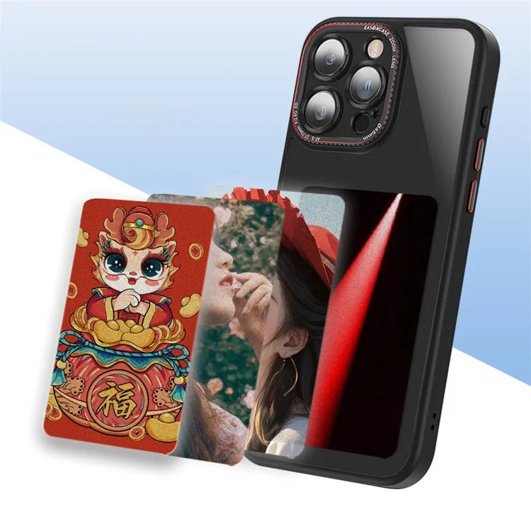 For iPhone 13 Pro Max Customized Pattern Phone Case Ink Projection Display Cover