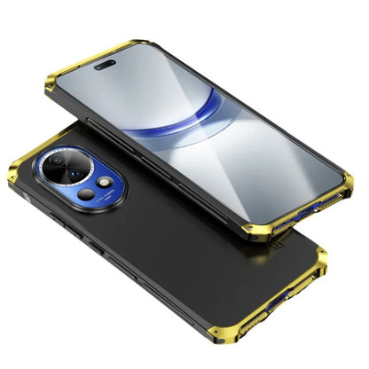 ELEMENT BOX For Huawei nova 12 Pro 5G / nova 12 Ultra 5G Case Metal Frame 3-Piece Design Slim Cover / Gold