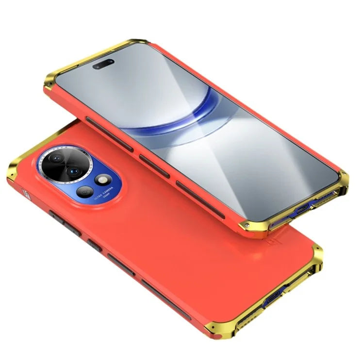 ELEMENT BOX For Huawei nova 12 Pro 5G / nova 12 Ultra 5G Case Metal Frame 3-Piece Design Slim Cover / Gold