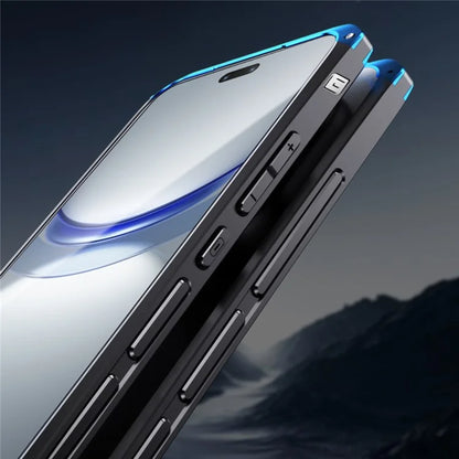 ELEMENT BOX For Huawei nova 12 Pro 5G / nova 12 Ultra 5G Case Metal Frame 3-Piece Design Slim Cover / Gold