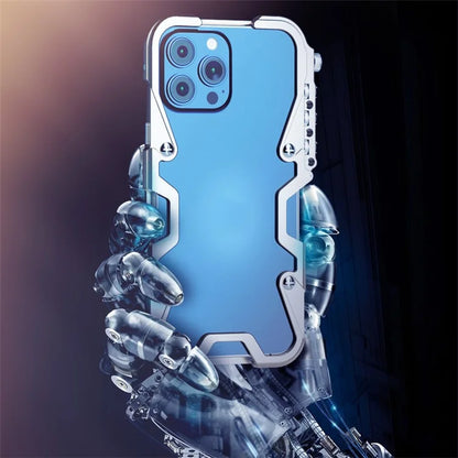 For iPhone 15 Pro Protective Case with Strap Aluminium Alloy Slim Phone Cover