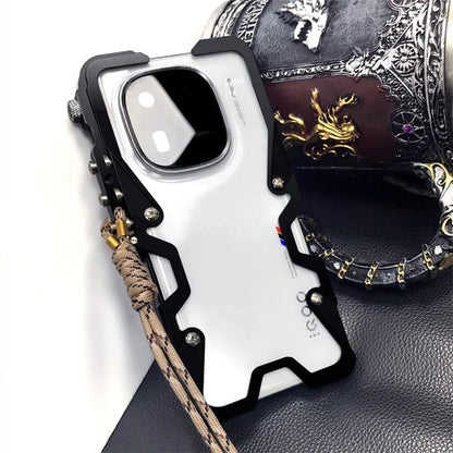 For vivo iQOO 12 5G / Neo5 / Neo5 S / Neo6 5G / Neo6 SE 5G / Neo9 5G / Neo9 Pro 5G Phone Case Aluminium Alloy Shockproof Cover with Strap